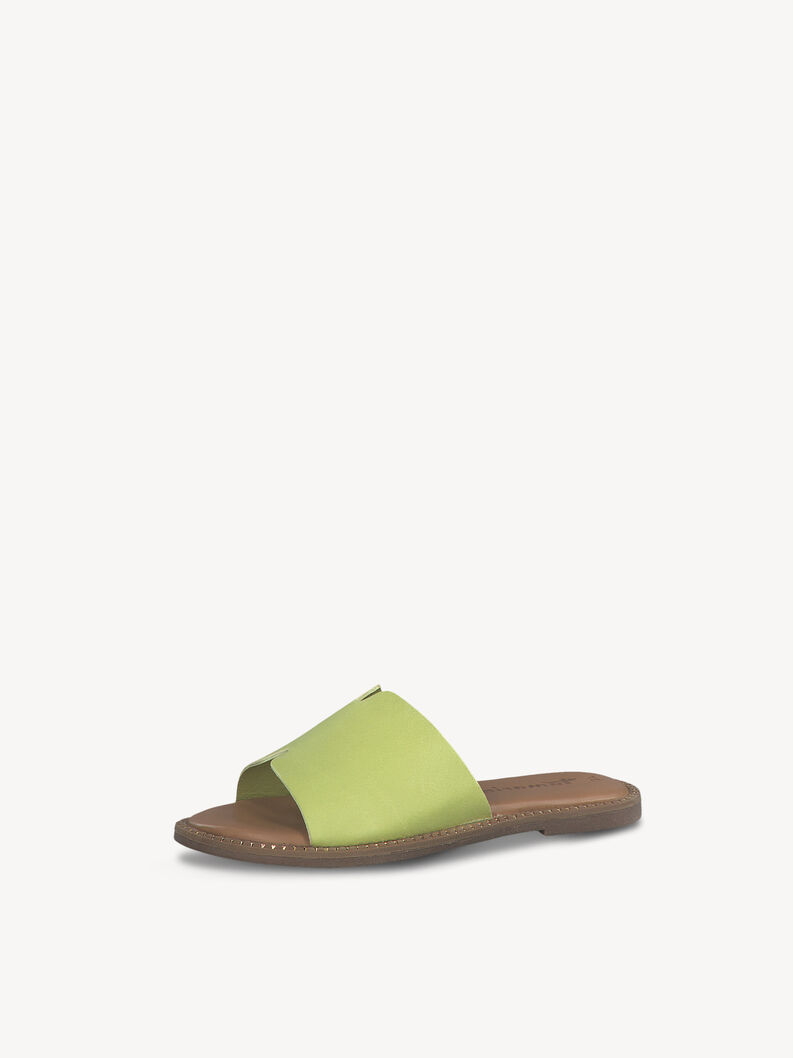 Leather Mule - green, LIME, hi-res