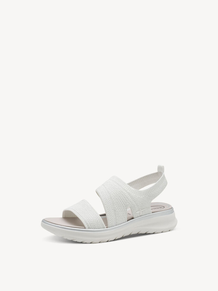 Sandaal - wit, WHITE/SILVER, hi-res