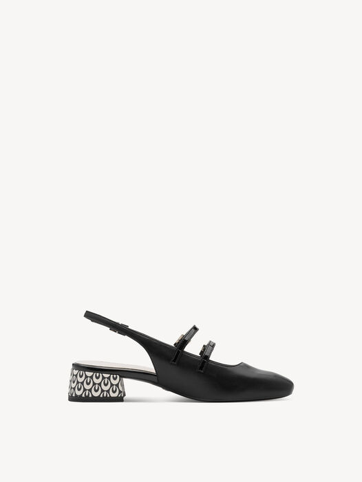 Slingpumps, BLACK COMB, hi-res