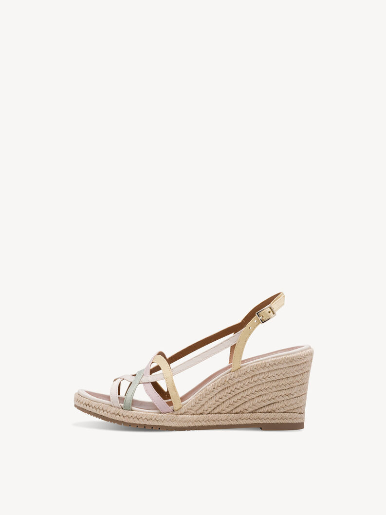 Heeled sandal - white, OFFWHITE COMB, hi-res