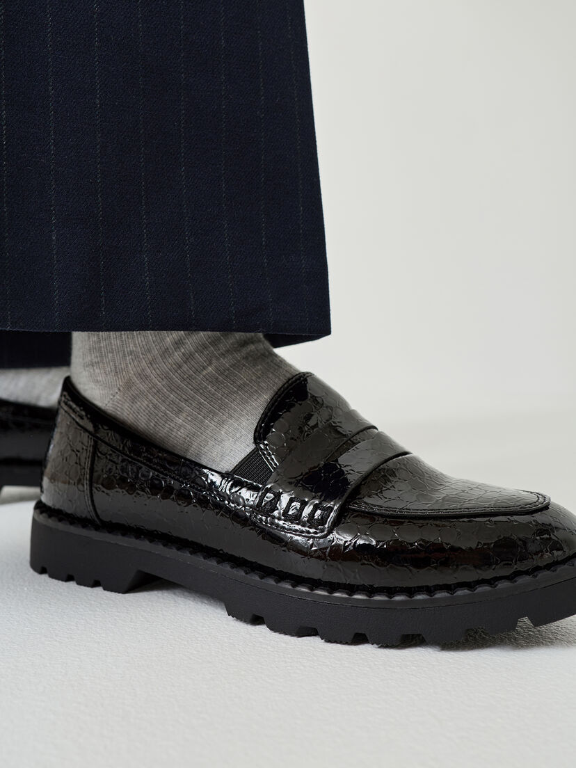 Instappers - zwart, BLK PATENT STR, hi-res