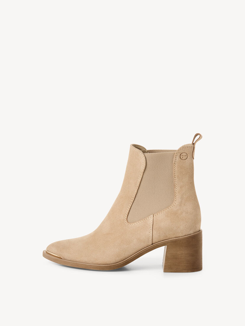 Leren Chelseaboot - beige, beige, hi-res