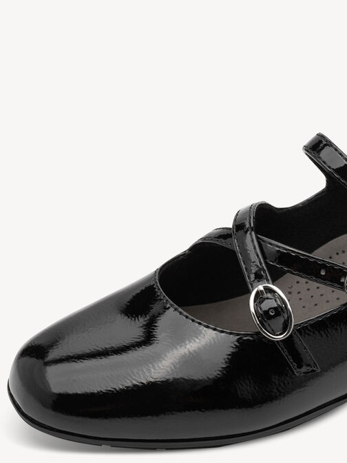 Baler&iacute;nky - čern&aacute;, BLACK PATENT, hi-res