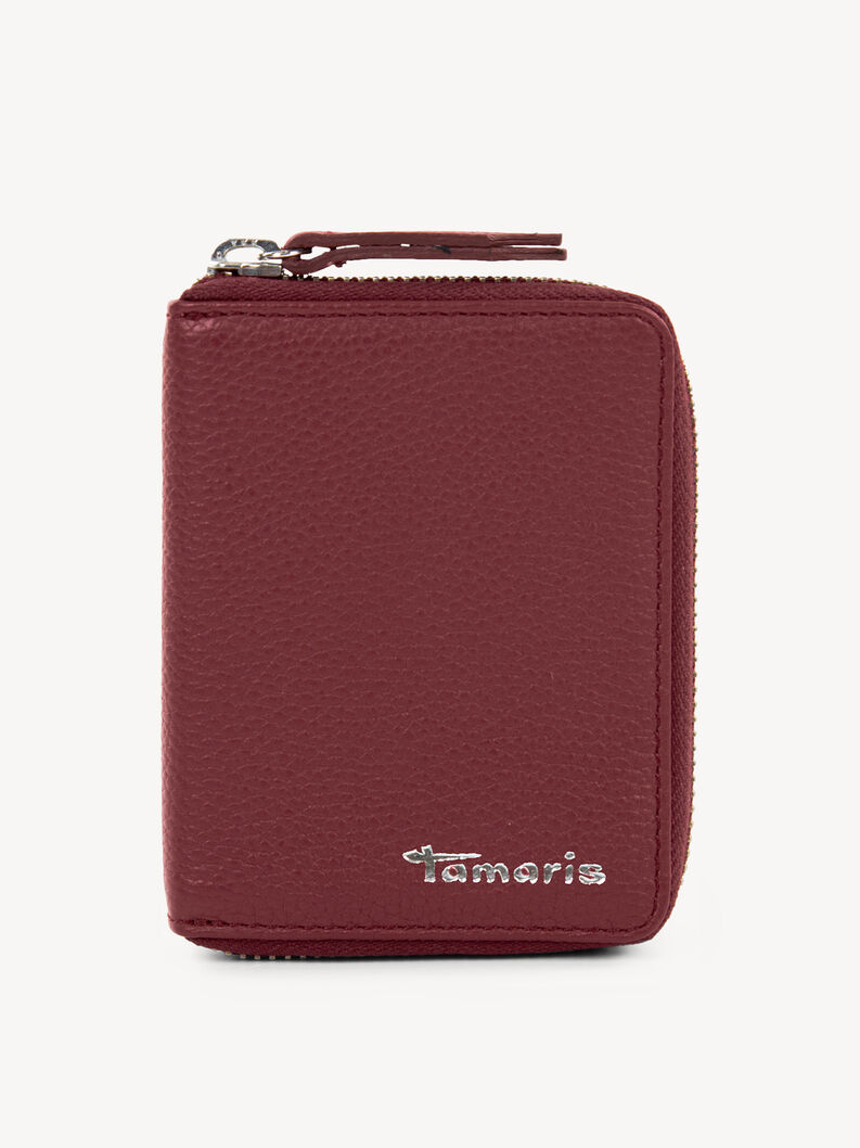 Leather Wallet - red, wine, hi-res