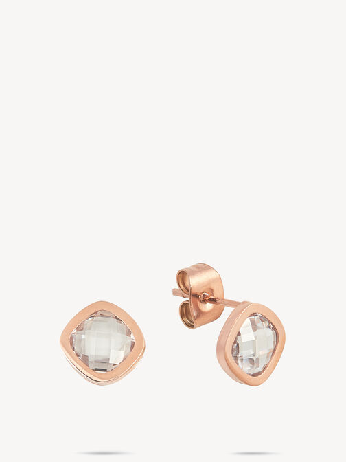 Oorringen, ros&eacute;gold, hi-res