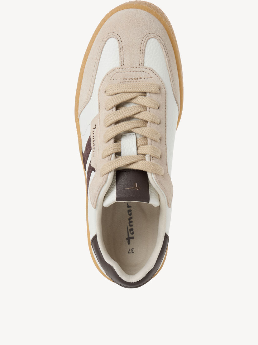 Leren Sneaker - wit, OFFWHITE COMB, hi-res