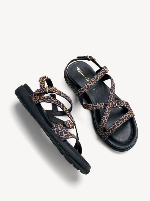 Heeled sandal, LEOPARD, hi-res