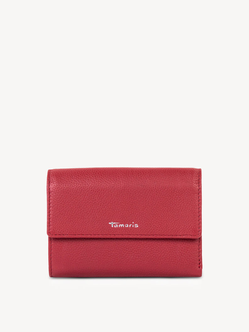 Leather Wallet - red, red, hi-res