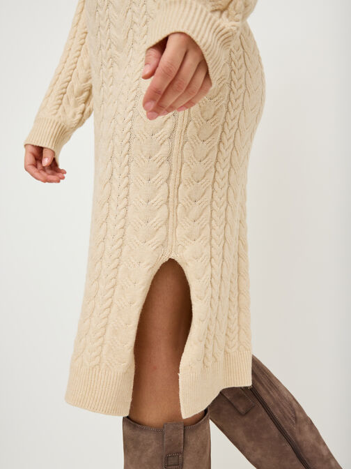 Strickkleid, Tapioca Melange, hi-res