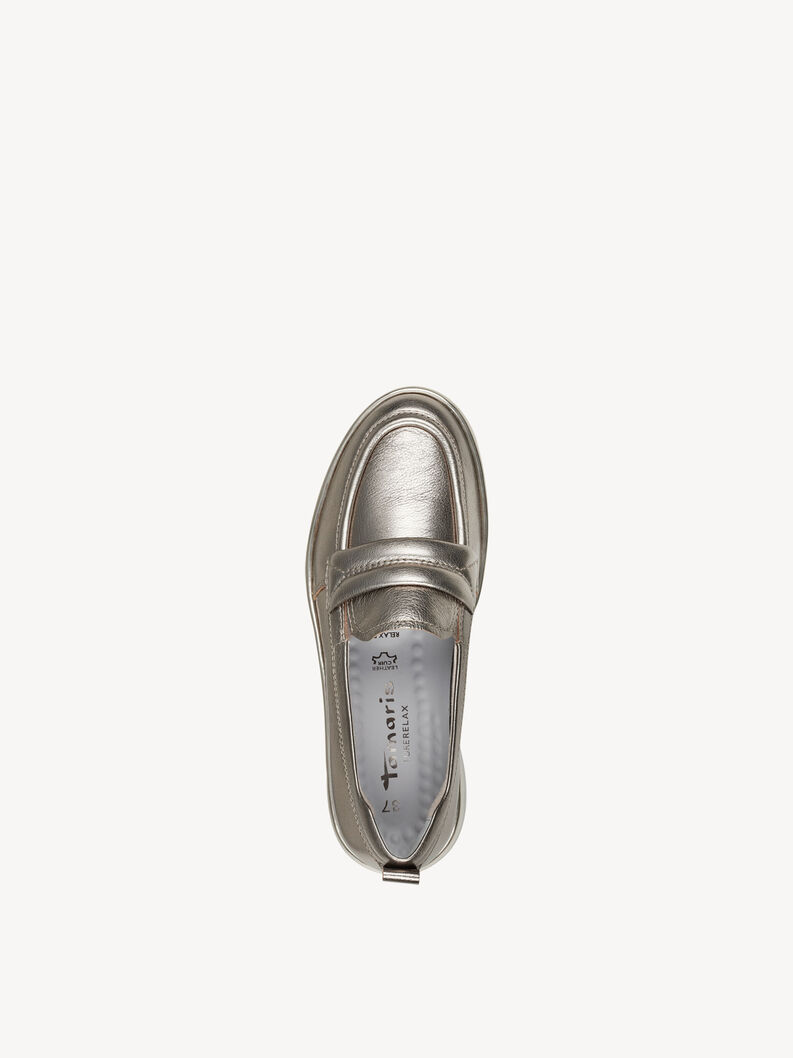 Leather Sneaker - multicolor, PLATINUM, hi-res