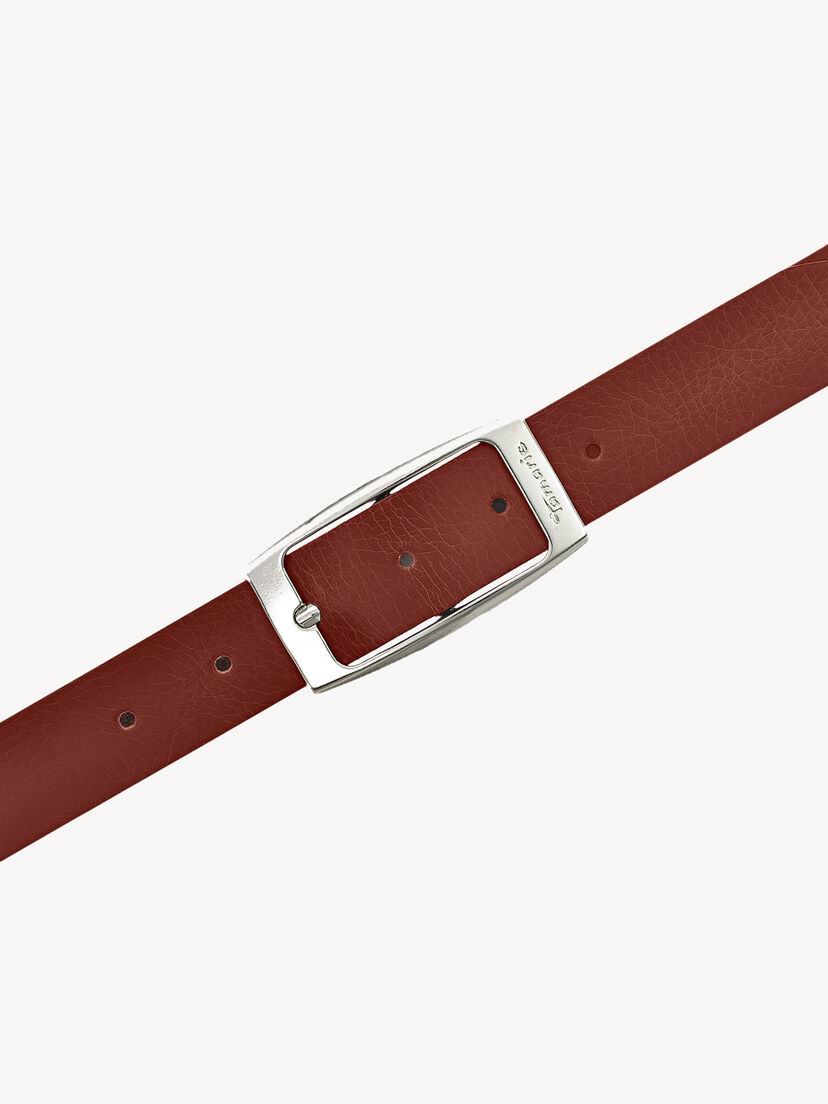 Leren Riem - rood, rood, hi-res