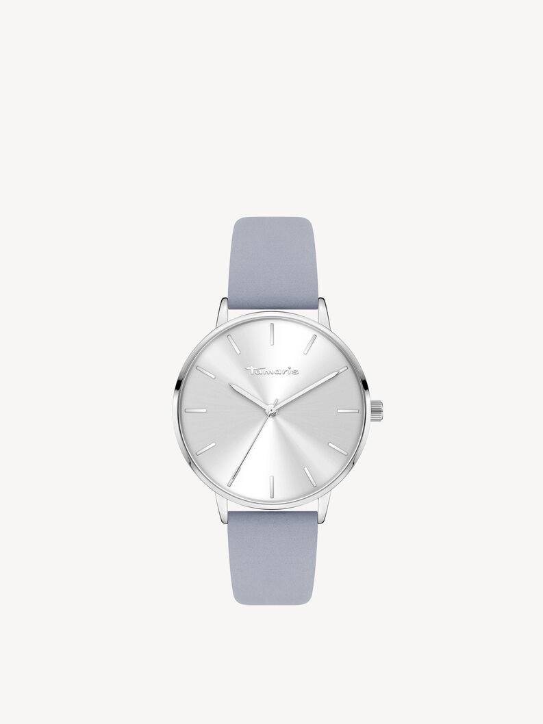 Uhr - silber, silber blue, hi-res