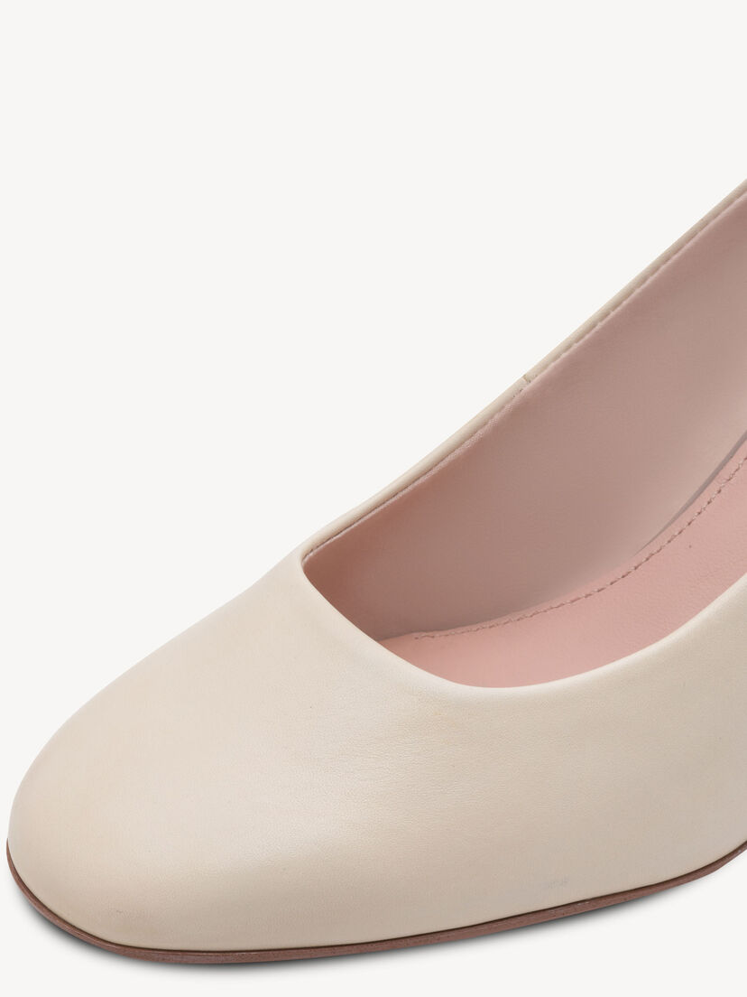 Leren Pumps - beige, 418, hi-res