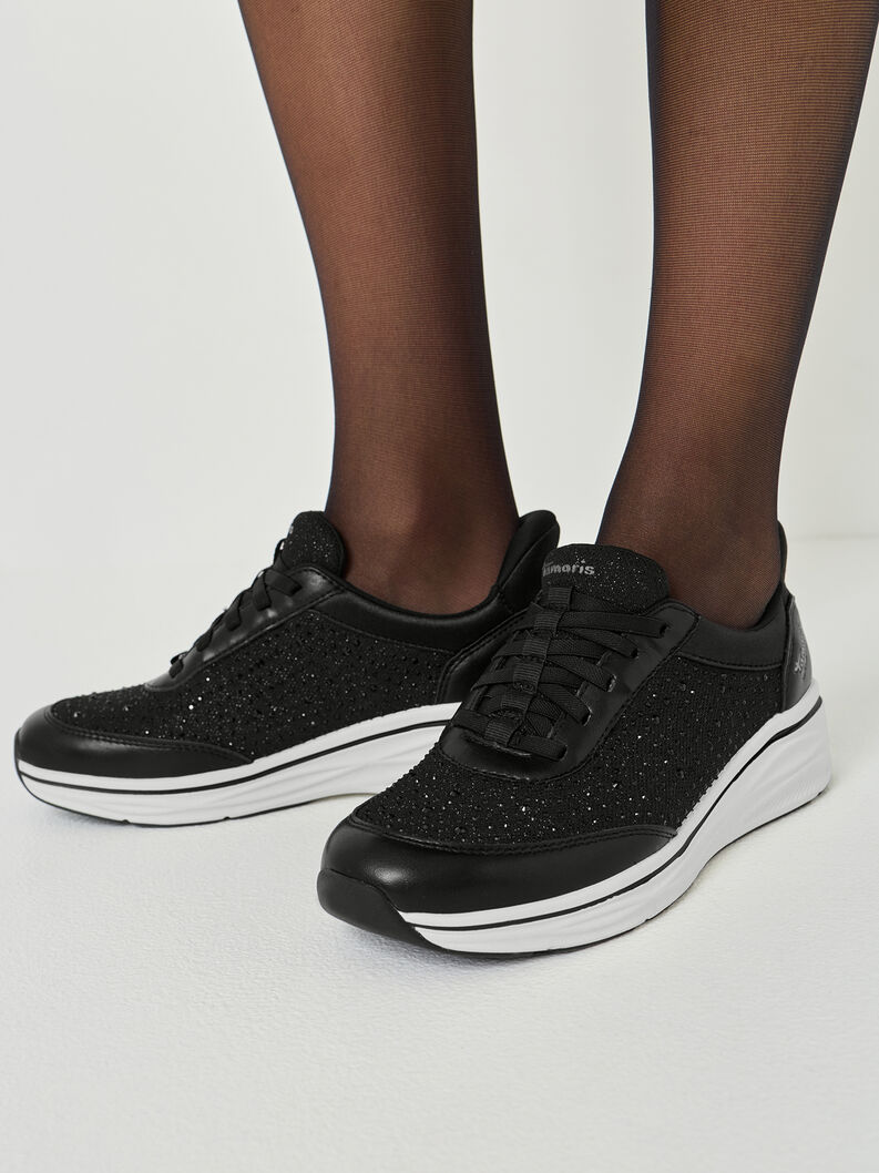 Sneaker - schwarz, BLACK, hi-res