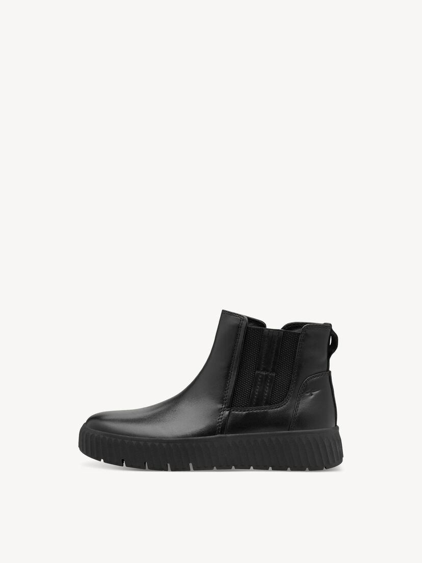 Leren Chelseaboot - zwart, BLACK NAPPA, hi-res