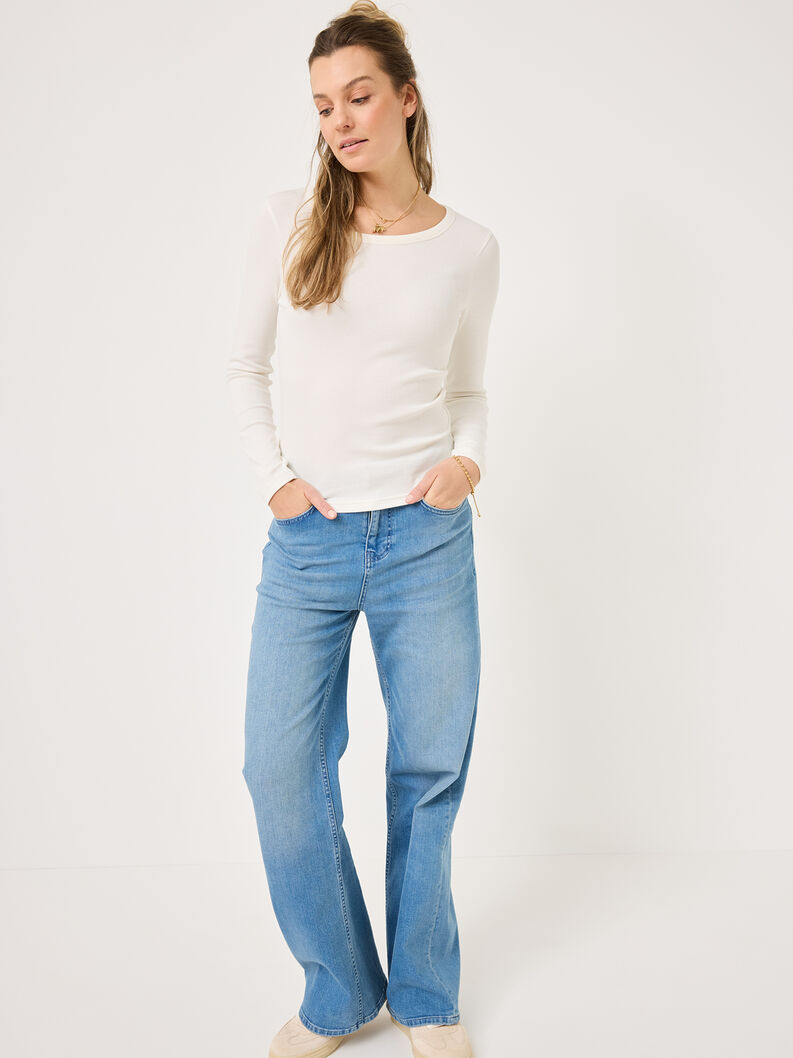 Langarmshirt, Bright White, hi-res