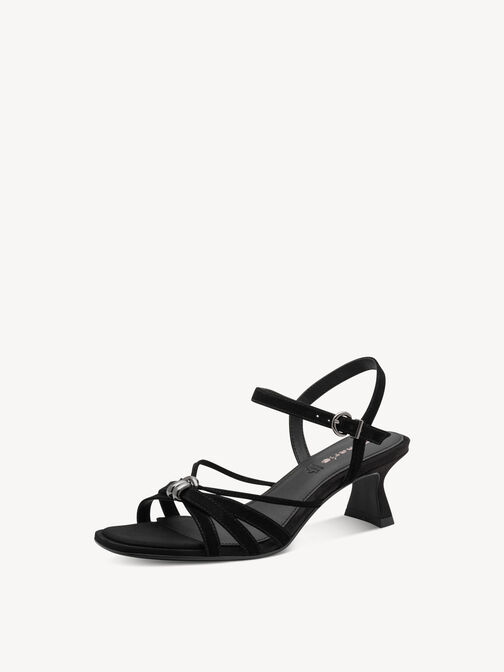 Sandale &agrave; talon, BLACK, hi-res