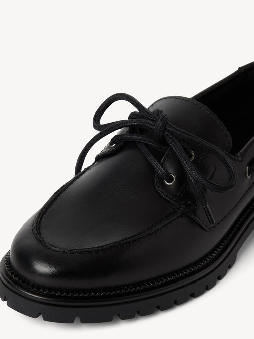 Moccassin, BLACK LEATHER, hi-res