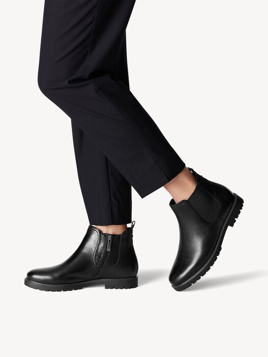 Chelseaboot, BLACK LEATHER, hi-res