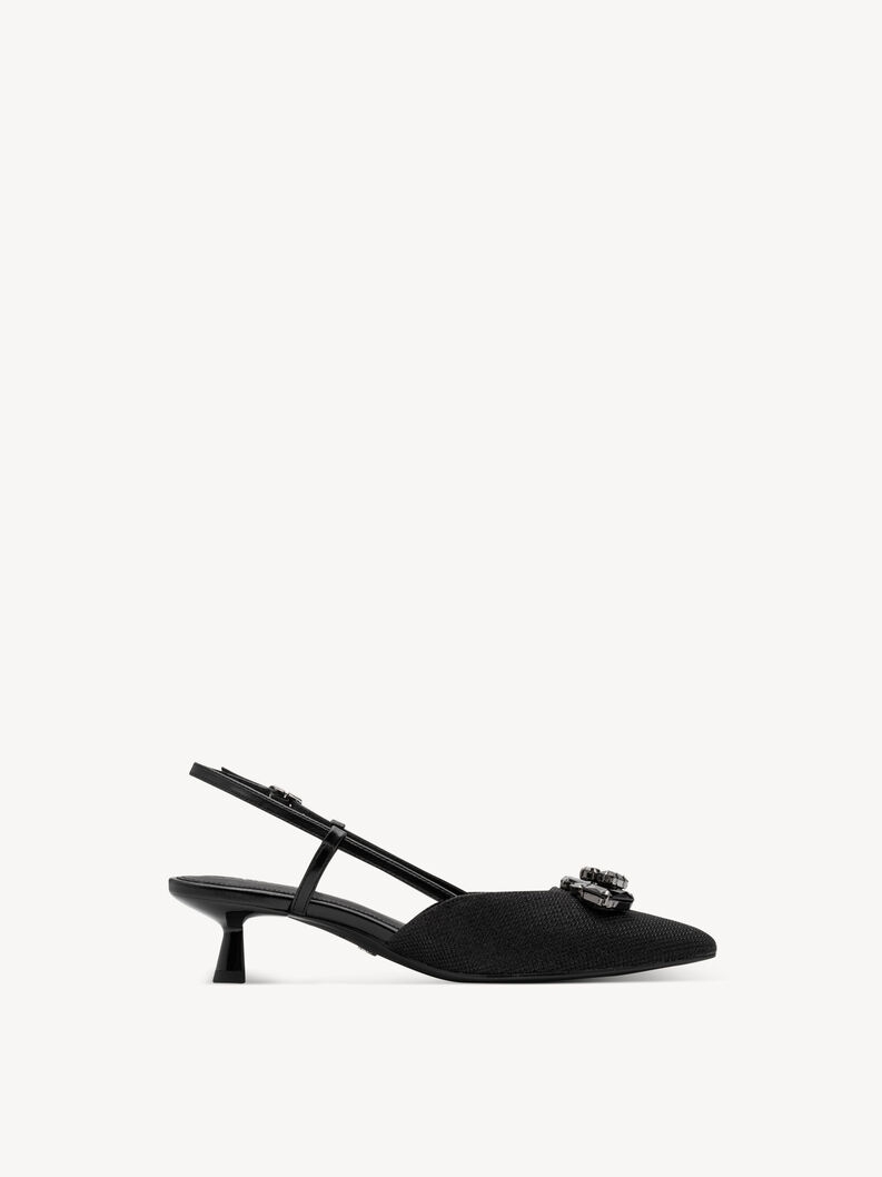 Sling pumps - black, BLACK GLAM, hi-res