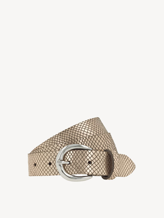 Leren riem, Taupe-Kupfermetallic, hi-res