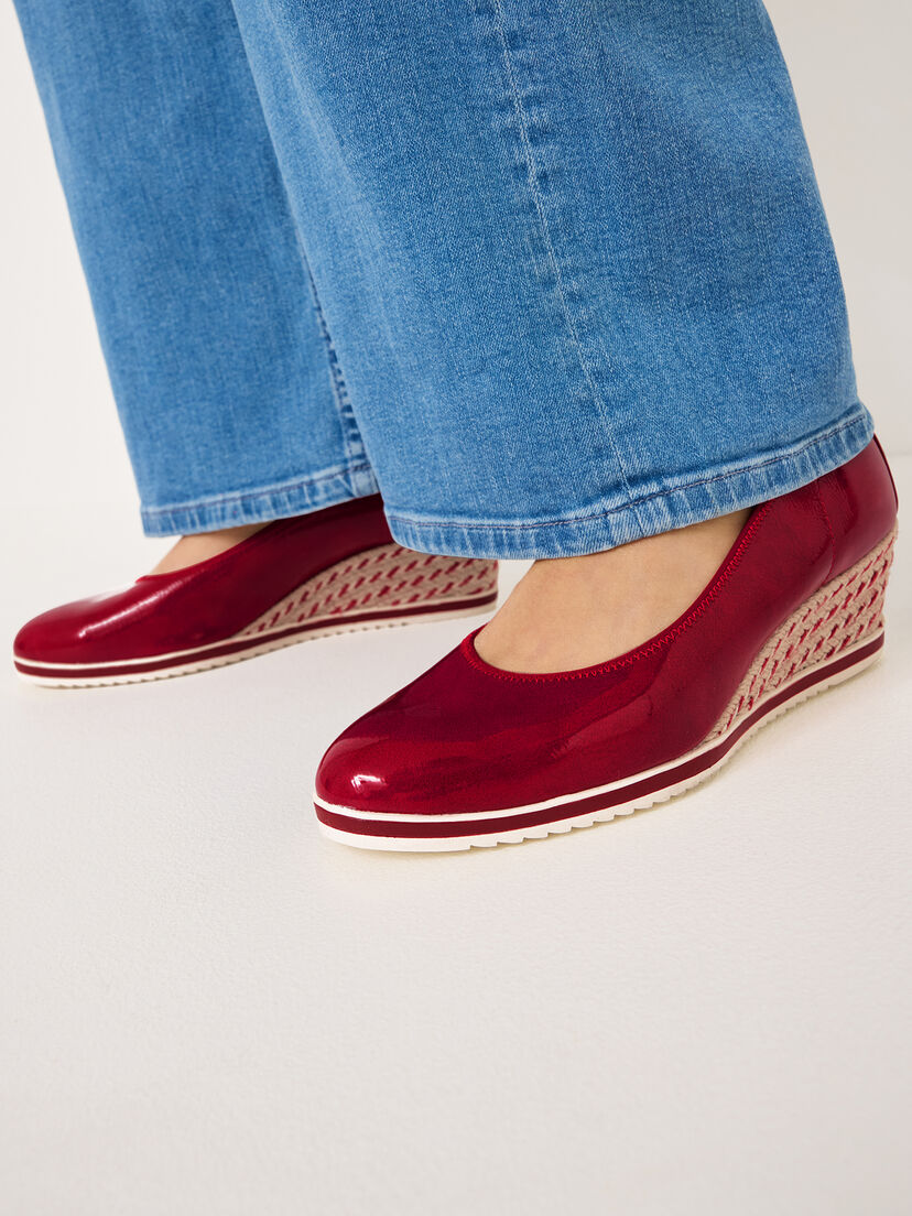 Sleehakpumps - rood, RED, hi-res