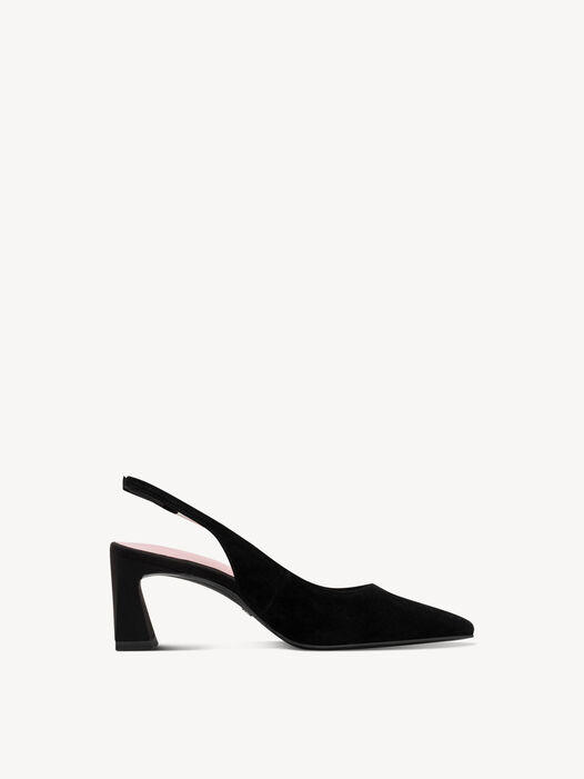 Slingpumps, BLACK SUEDE, hi-res