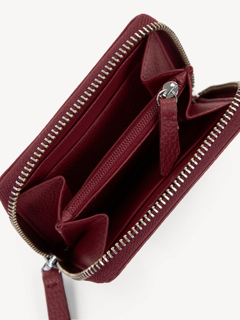 Leather Wallet - red, wine, hi-res