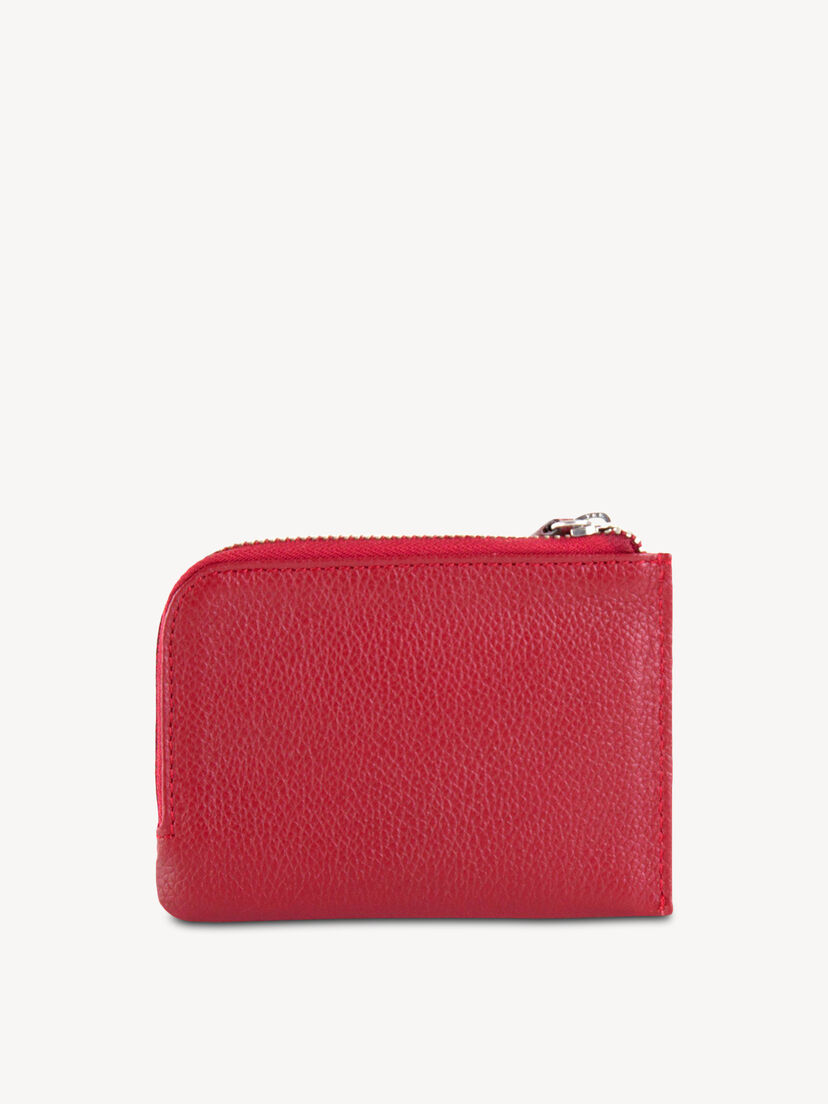 Leren Kreditkartenetui - rood, red, hi-res