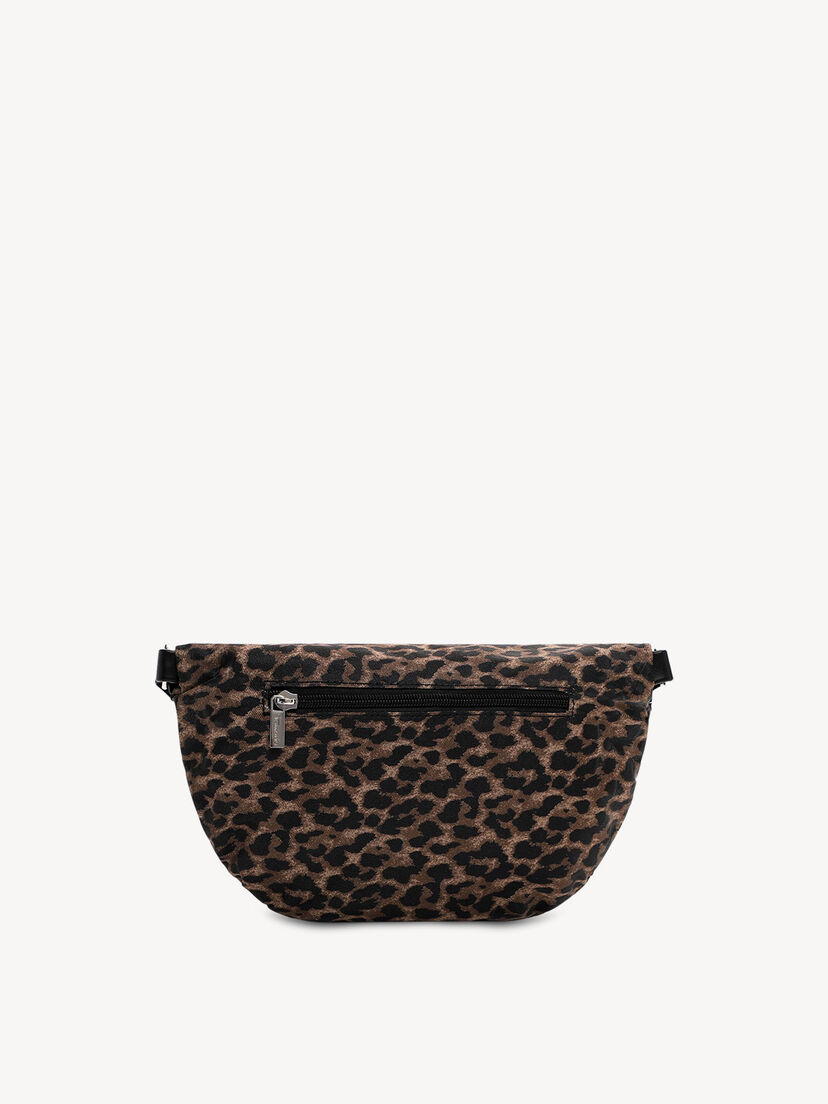 Schoudertas - zwart, black/brown, hi-res