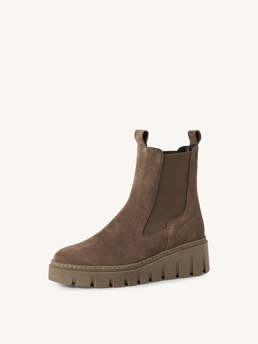 Leren Chelseaboot - beige, TAUPE, hi-res