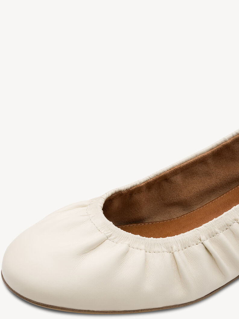 Lederballerina - wei&szlig;, OFFWHITE, hi-res