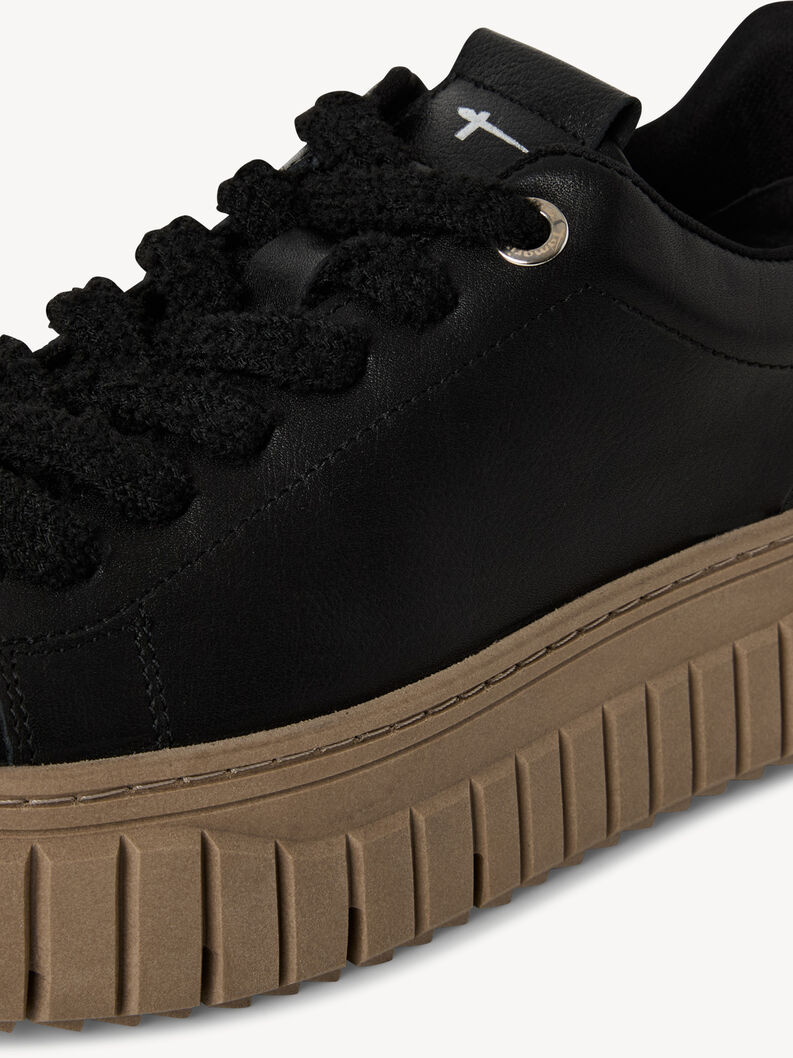 Ledersneaker - schwarz, BLACK COMB, hi-res