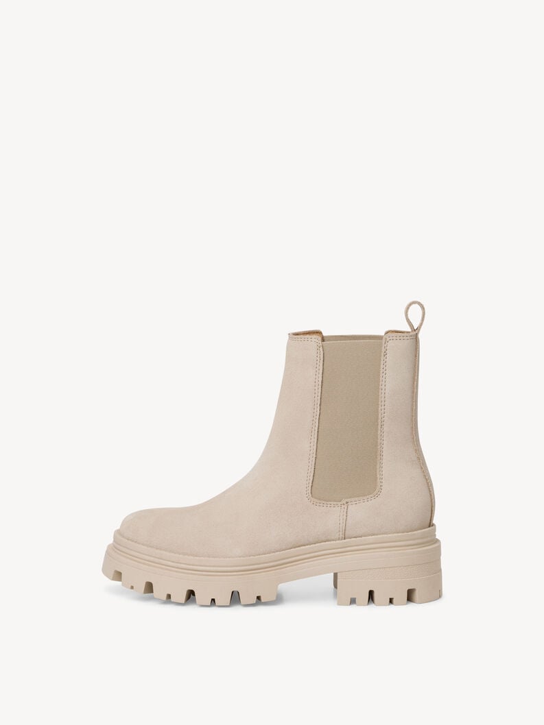 Leather Chelsea boot - beige, ANTELOPE, hi-res