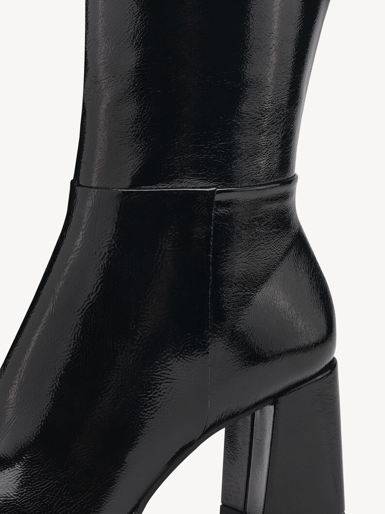 Ψηλές (βαριές) μπότες - μαύρο, BLACK PATENT, hi-res
