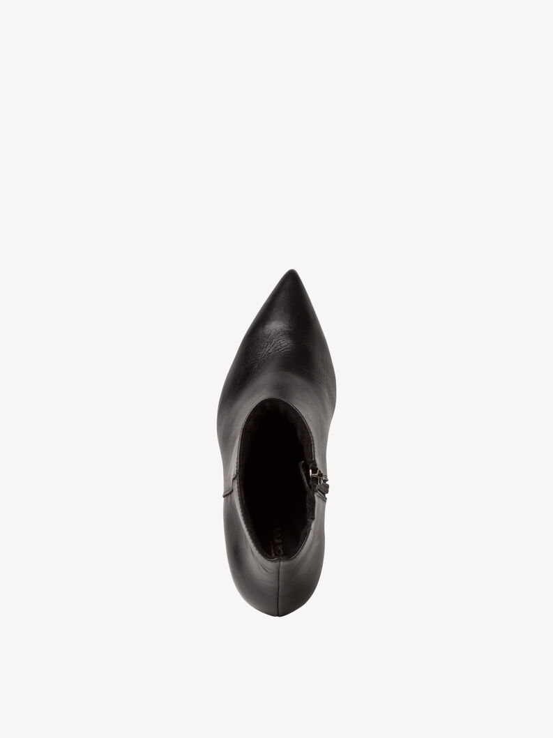 Leather Bootie - black, BLACK LEATHER, hi-res