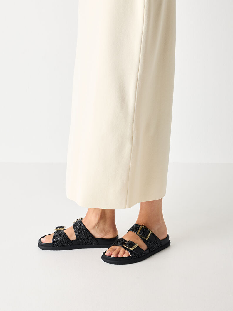 Pantolette - schwarz, BLACK, hi-res