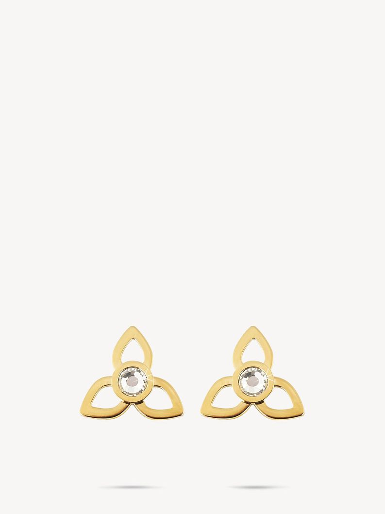 Earrings, gold, hi-res