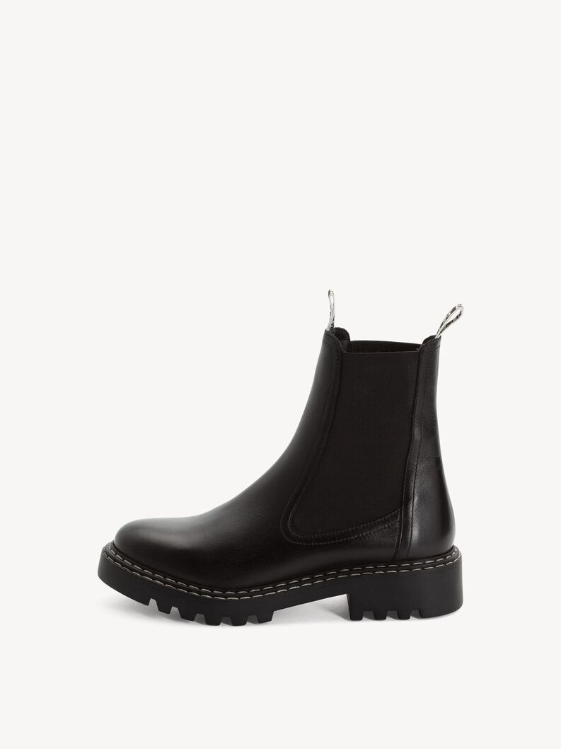 Leder Chelsea Boot - schwarz, BLACK, hi-res