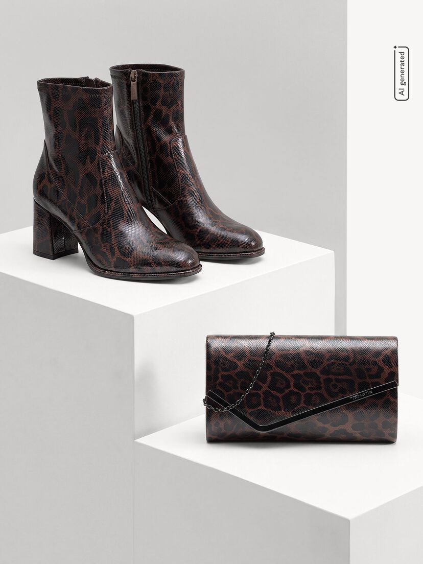 Clutch, brown, hi-res