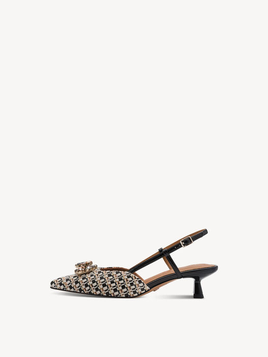 Slingpumps, BLACK COMB, hi-res