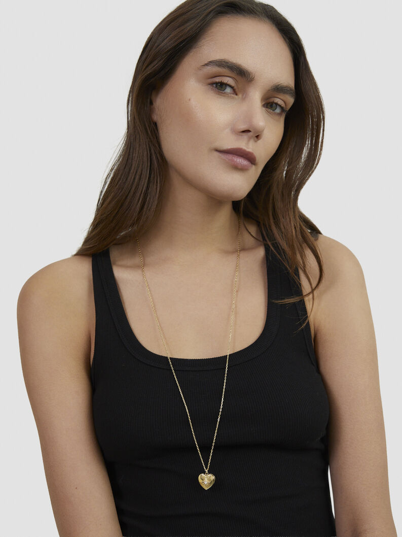 Necklace - gold, gold, hi-res