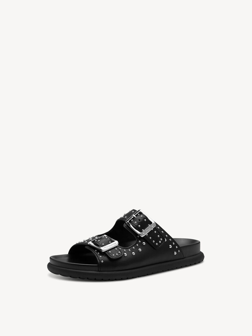 Slipper - zwart, BLACK, hi-res