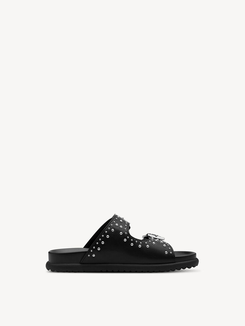 Slipper - zwart, BLACK, hi-res