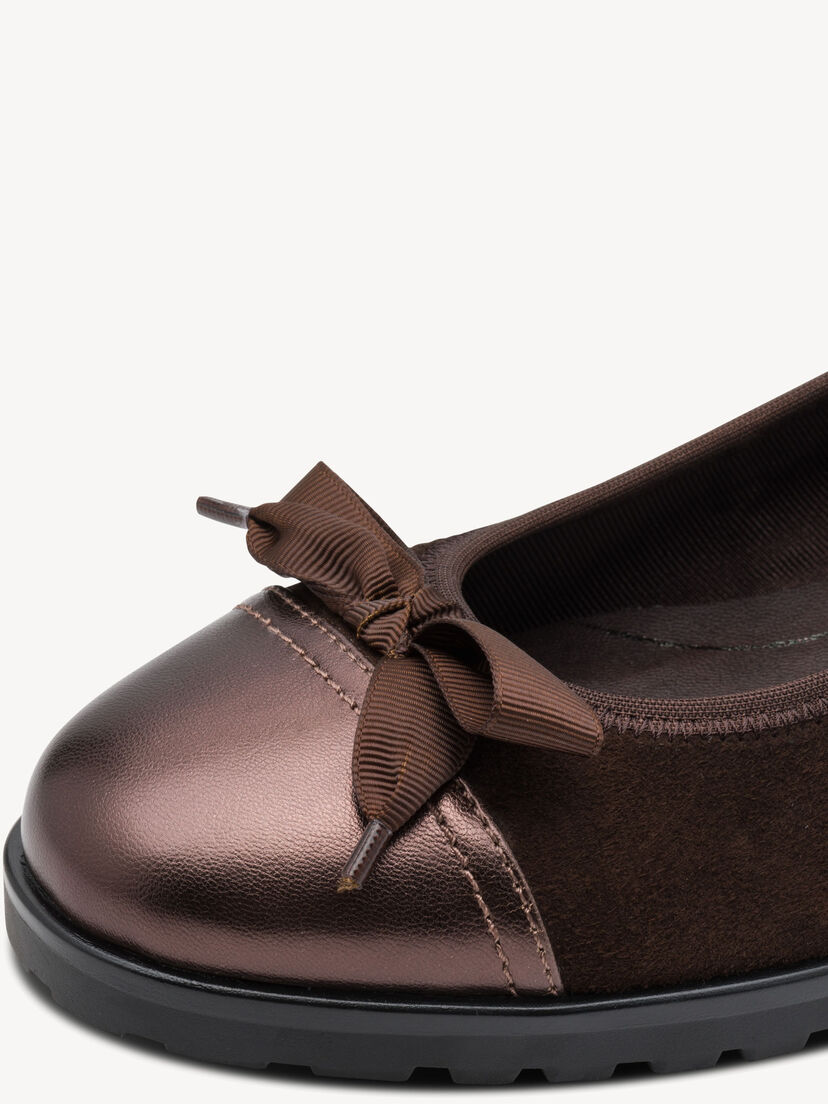 Ballerina - bruin, MOCCA SUEDE, hi-res