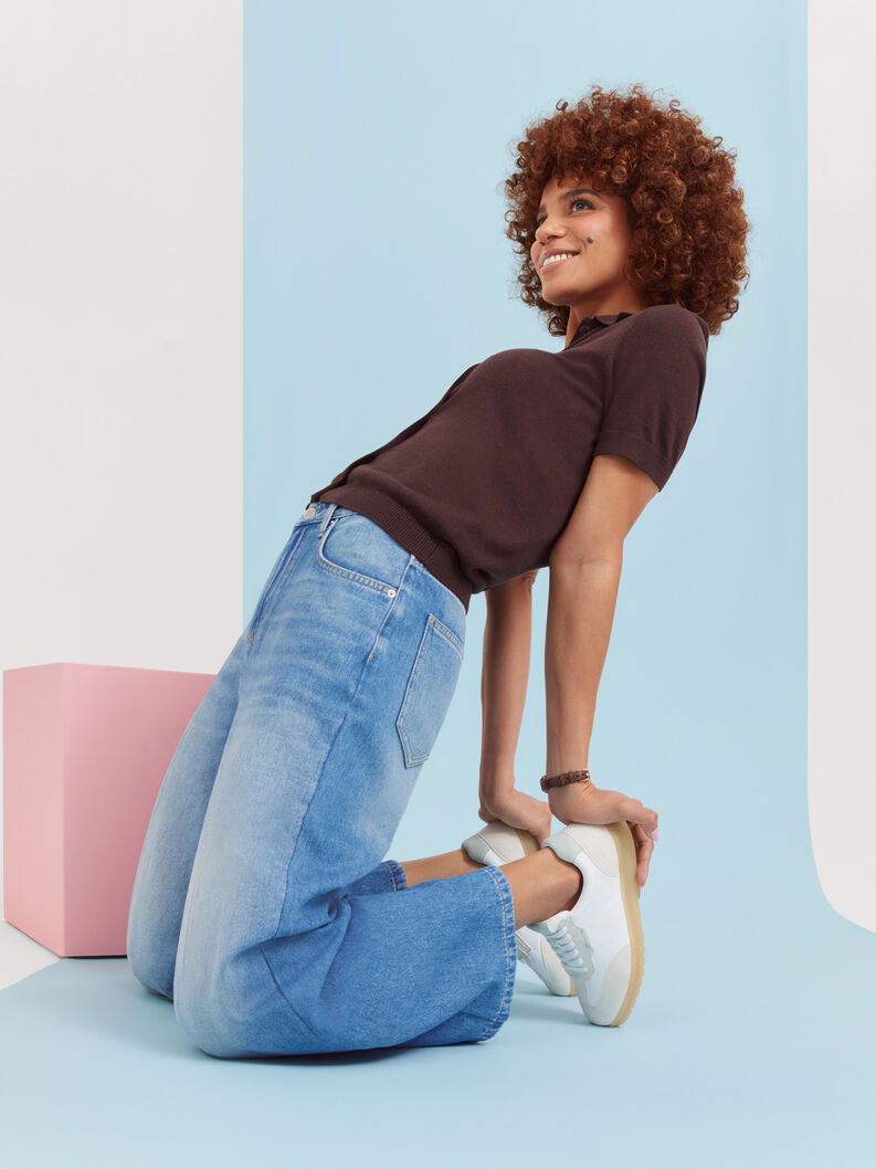 Sneaker - white, WHITE/LT GREY, hi-res