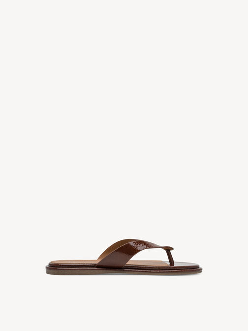 Infradito, BROWN PATENT, hi-res