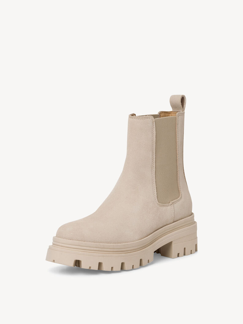 Leather Chelsea boot - beige, ANTELOPE, hi-res