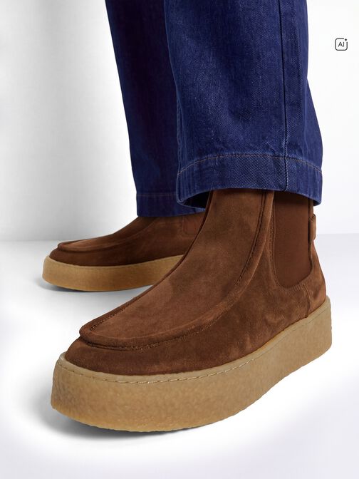 Buty Chelsea, koniak, hi-res