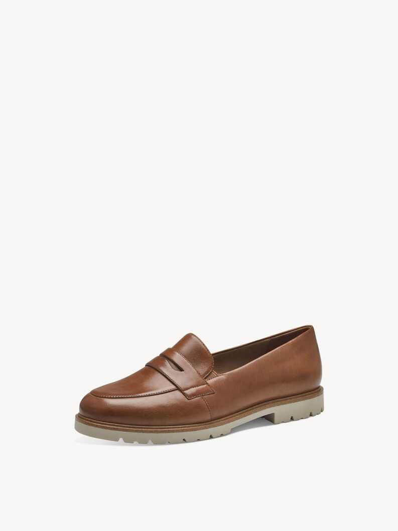 Leather Slipper - brown, COGNAC LEATHER, hi-res